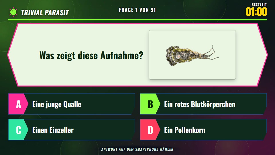 Trivial Parasite: Das Quiz, bei dem der ganze Hörsaal mitspielt